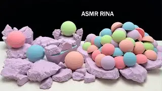 ASMR crunchy baking soda balls