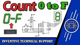 How to Make 7 Segment UP & Down Counter 0 to F Proteus Simulation | #proteus8 #7segmentdisplay #its