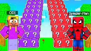 SPIDERMAN vs. LUCKY BLOCKS TREPPEN in Minecraft!