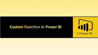 Custom Function in Power BI