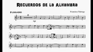 Recuerdos de la Alhambra - Accompaniment (Bb)