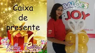 Caixa de presente (Especial de Natal) - Balões Joy