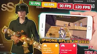 OMG | FPS♦️iPhone 8plus in 2024 Gameplay In New MODE🔥Pubg Mobile New Mod 3.1 (60FPS TO 120FPS)