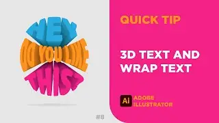 3D Pop Up and Wrap Text | Illustrator