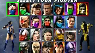 Ultimate Mortal Kombat 3 Player select music remix