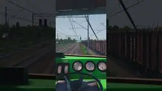 Dépassement d'un fret à Lazy LC sur #simrail #shorts #train