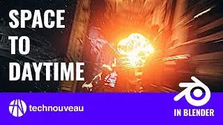 Space To Daytime Process - Blender workflow - Technouveau 0001