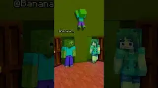 Zombie Knock Door Zombie Girl Green Zombie Team #minecraft #ohio