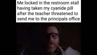 Me Locked In The Restroom Stall Having Taken a Cyanid Pill