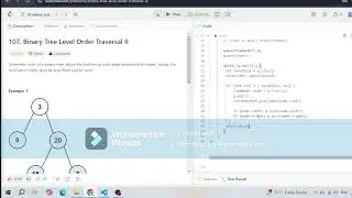 Leetcode.107. Binary Tree Level Order Traversal II problem for Interview #dsa #leetcode107 #medium