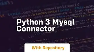 python 3 mysql connector