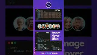Image Hover effect using HTML & CSS 🤩👨🏼‍💻 | Your Code School #javascript #yourcodeschool