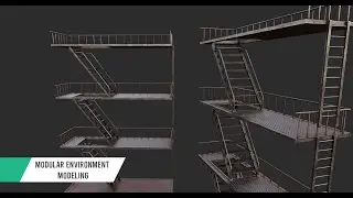 Modular Environment Modeling in Maya & Substance Painter - pt.4 - Texturing