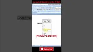 Convert Number into Text in MS Word | MS Word Tips and Tricks
