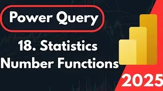 Statistics Number Column functions - Power Query Editor