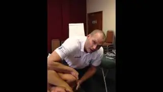 Spinal Manipulation / Adjustment  Shoulder and upper rib manipulation in supine with OMT Training
