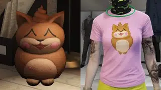 GTA Online - Poopie Plushie + Tee Award - Shiny Wasabi Kitty Claw - Uncut Footage Enzyme77