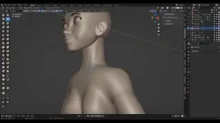 Stylized Female Blender Sculpt #shorts