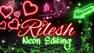 Neon Text Logo Editing | With only Pixellab | Red Neon Glow Text | Neon Logo Editing🔥🔥