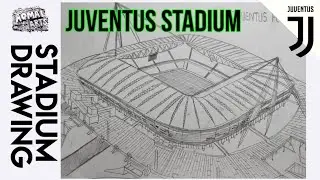 [STADIUM DRAWING] Let's Draw Allianz Stadium,Turin-Juventus FC Home
