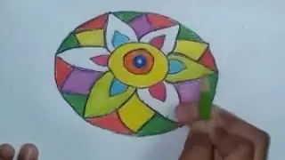 How to draw Onam pookalam/Easy pookalam drawing for biginners /Simple pookalam idea/Onam Drawing