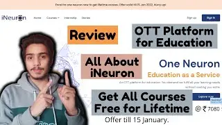 One Neuron OTT Platform | iNeuron OTT Platform for Education | Get iNeuron courses free for lifetime