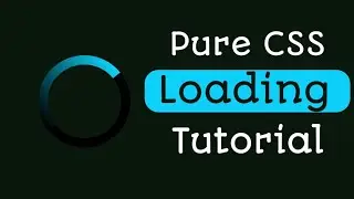 Pure css glowing loader.