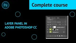 Layers Panel in Adobe Photoshop CC