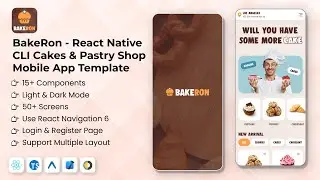 BakeRon React Native CLI Template for Bakery Business 