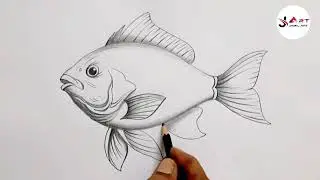 How to Draw a Fish / Fish drawing with pencil