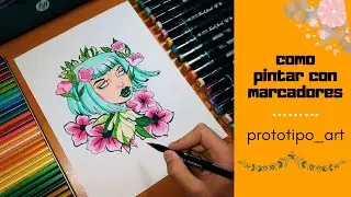 Pintando con marcadores touchfive /copic baratos