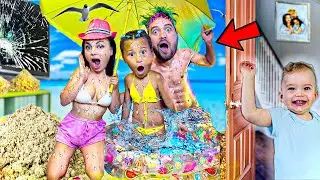 ПРЕВЪРНАХМЕ ХОЛА НИ в ПЛАЖ за ЕДИН ДЕН! 😱🤯🌊💧🌴