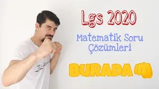 LGS 2020 Soru Çözümü