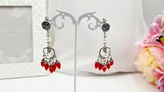 Серьги из жемчуга и кораллов своими руками. #серьги #купитьукрашения