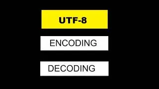 Encoding and decoding with UTF-8