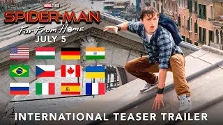 Spider Man: Far From Home | Teaser Trailer | 12 Different LANGUAGES