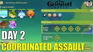 [ Day 2] How to get more than 2200 Points in Coordinated Assault: Elemental Stratagems | Genshin