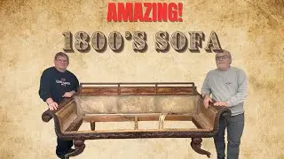 AMAZING 1800's Sofa! Pt. 1