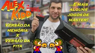 Alex Kidd da memória Vs Alex Kidd de fita, algumas curiosidades e ainda outros jogos! Bora lá!