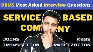 DBMS interview questions for freshers. Frequently Asked DBMS Questions in Service Based Company .🔥🔥