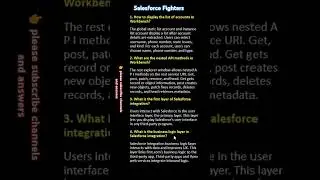 Salesforce Developer interview questions and answers 