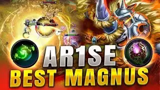 Ar1se Magnus Skill Display! Almost ComeBack Blink Octarine Refresher Plays Dota 2 Highlights!