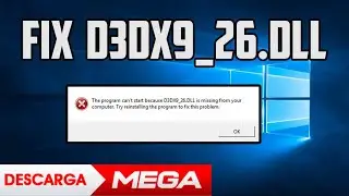 Como Solucionar el error d3dx9_26.dll (Need For Speed Most Wanted)