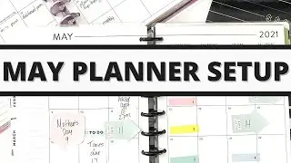 MAY PLANNER SETUP | SETTING UP MY PLANNERS FOR THE MONTH