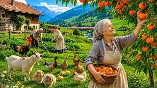 Peaceful Farm Life  Slow Rural Living, Harvesting & Cooking with 80-Year-Old Grandparents