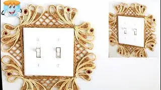 SWITCH LIGHT WITH A JUTE DECOR DO IT YOURSELF