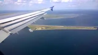 Landing in Copenhagen Airport, Øresund Bridge, SAS Airbus A321, 2015