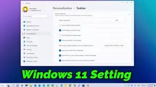Window 11 Setting, Taskbar, Accessibility | Windows 11 Tutorial (v18)