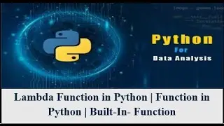 Lambda Function | Function in Python | Built-In Function | Learn Python in Hindi | Basic Python