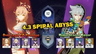 Overload C0 Yoimiya & Hyperbloom Razor | 4.3 Spiral Abyss | Genshin Impact